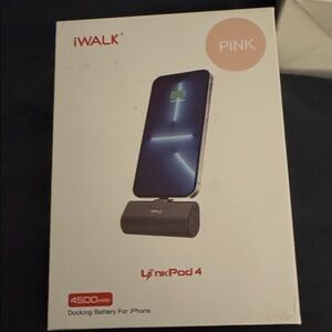 iWALK LinkPod 4 Pink Docking Battery for iPhone